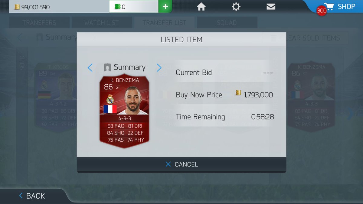 alban1anfutking's tweet image. On the market IOS @ribraios @Venatiano @fifa_vinnu @EAFIFAMOBILE