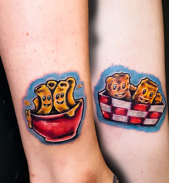 Matching mac  cheese bangers by  Broken Crow Collective  Facebook