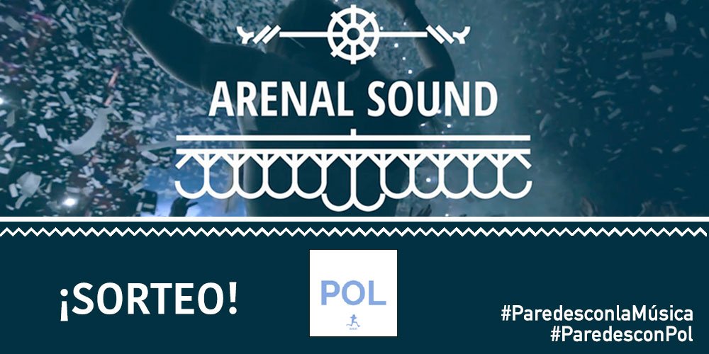 Paredes_es's tweet photo. ¡Nos vamos al @ArenalSound con @Polesmusica! #Sorteo #ParedesconPol #ParedesconlaMúsica ➡ https://t.co/nJNiw1huel https://t.co/q4see177kC