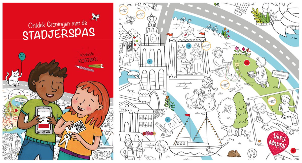 VeryMappy's tweet image. Vandaag krijgen kinderen met een Stadjerspas van de @gem_groningen deze speciale @VeryMappy editie!