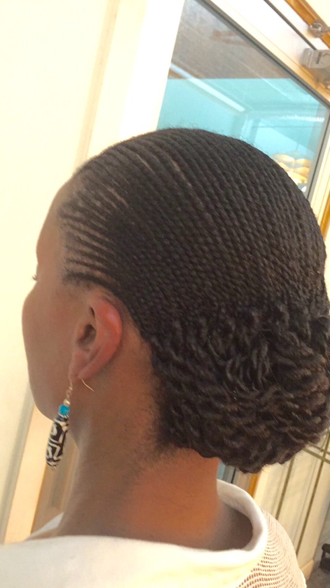 Khamit Kinks On Twitter Micro Flat Twist With An Elaborate Bun