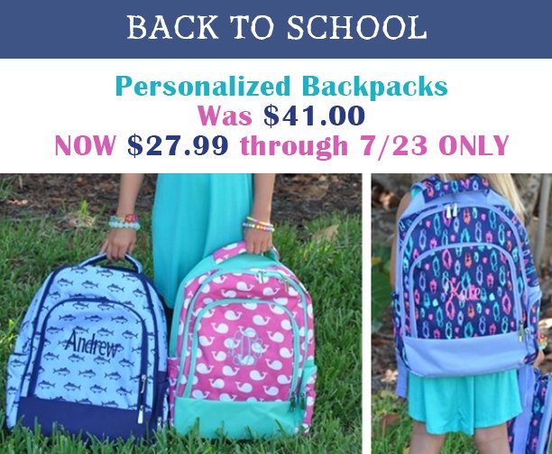 MommiesGrace's tweet photo. Grab them before they're gone! https://t.co/x7Ajou67Ri #backtoschool #personalizedbackpacks #flashdeal #janedeals https://t.co/My7sJ84ICR