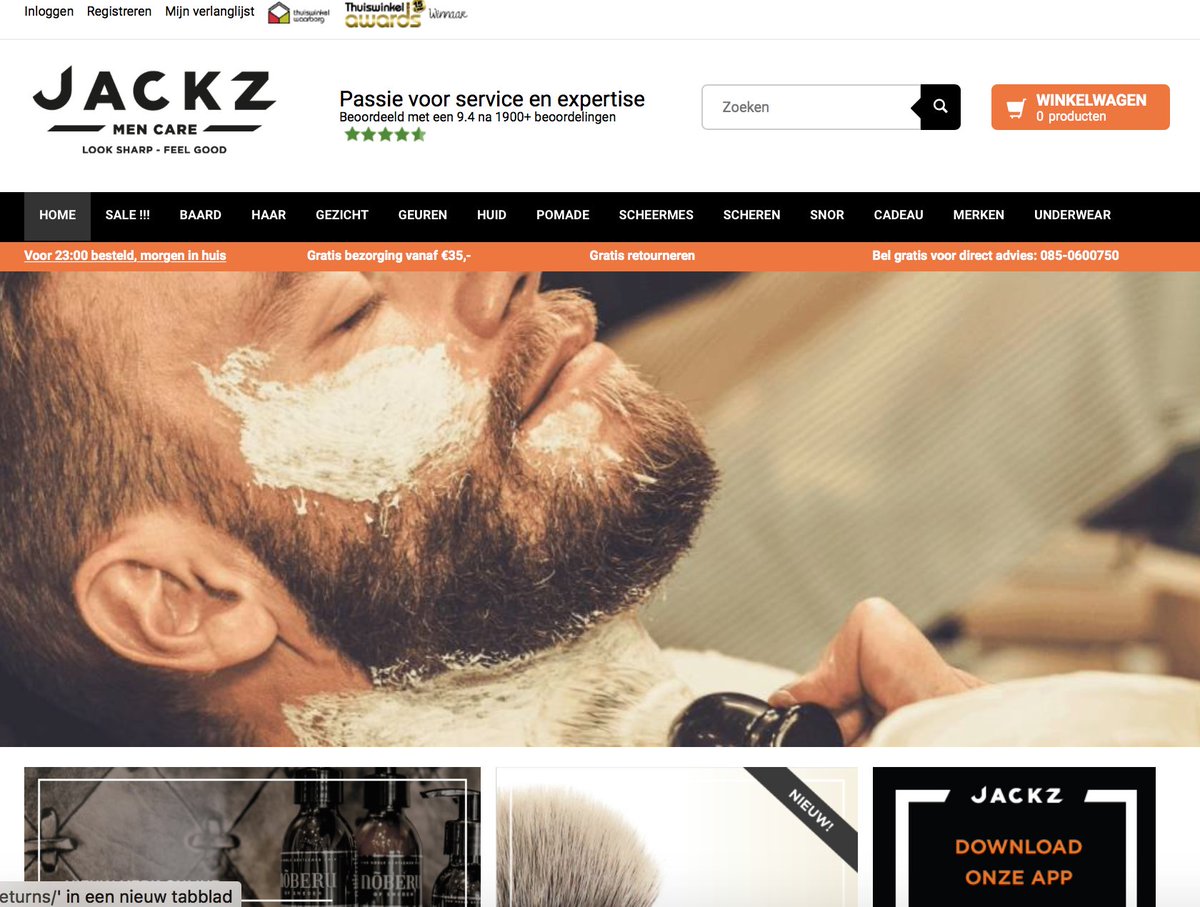 Onze nieuwe site is live Check it ! jackz.nl