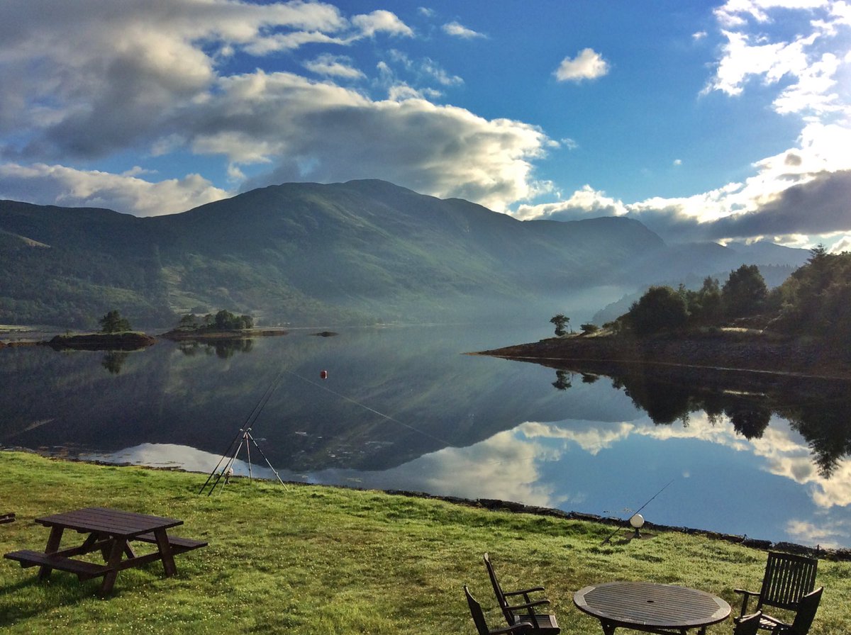 cietours's tweet image. A beautiful day for fishing at the Isles of #Glencoe hotel earlier this week. Photo taken by our Tour Director Fran.