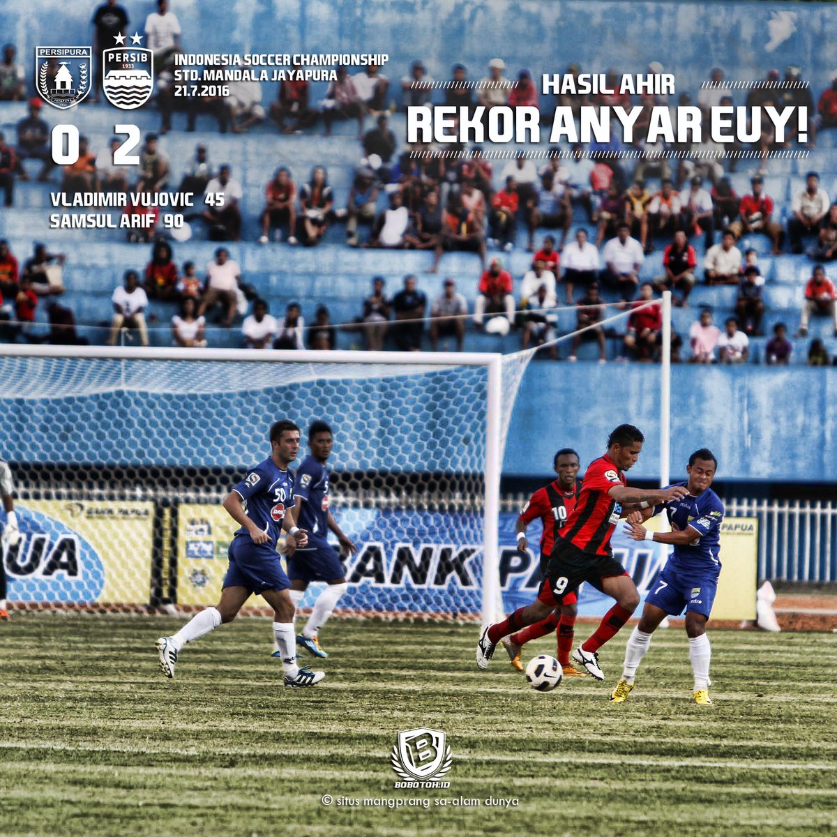 bobotohid's tweet photo. Hasil ahir: Persipura 0 - 2 Persib! Rekor anyar euy! Kumaha komengtar Bobotoh? Kiiiiiiiiiiiiiiiiiiiiiiiiiiiiwwwwwwww https://t.co/Ro3tYHOLSe