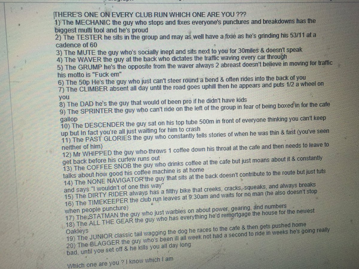 Just some of the bollox that rattles through my head - Go on which one are you ?