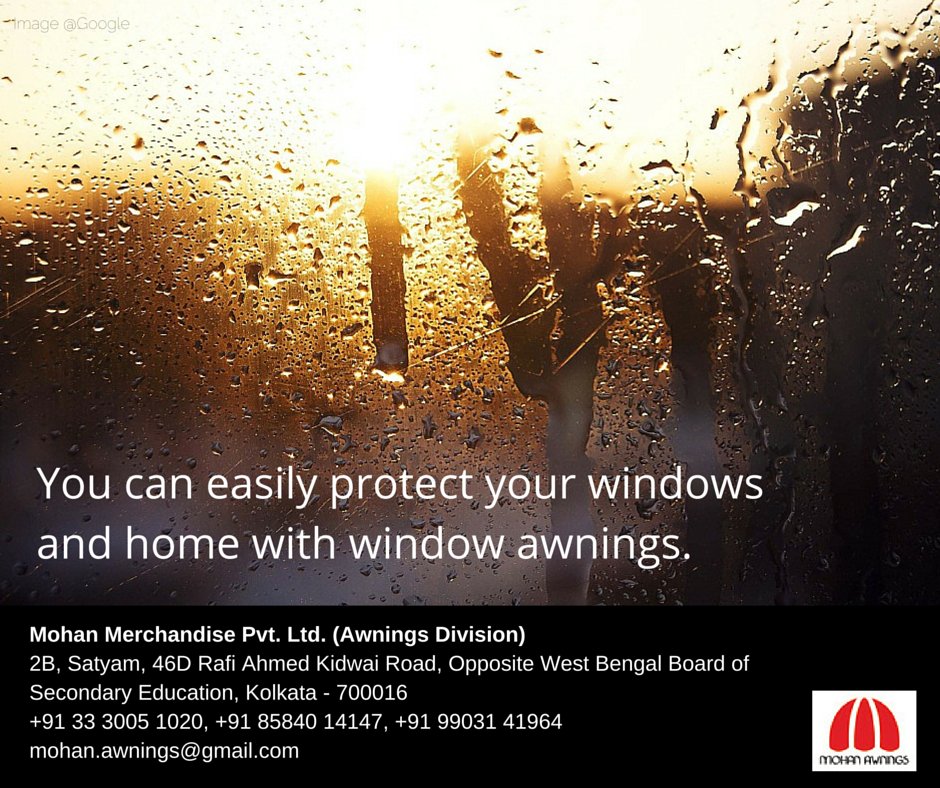 mohanawnings's tweet image. A window awning can help protect your home and its valuables from the rains.
#awning, #WindowAwning, #RainProtection