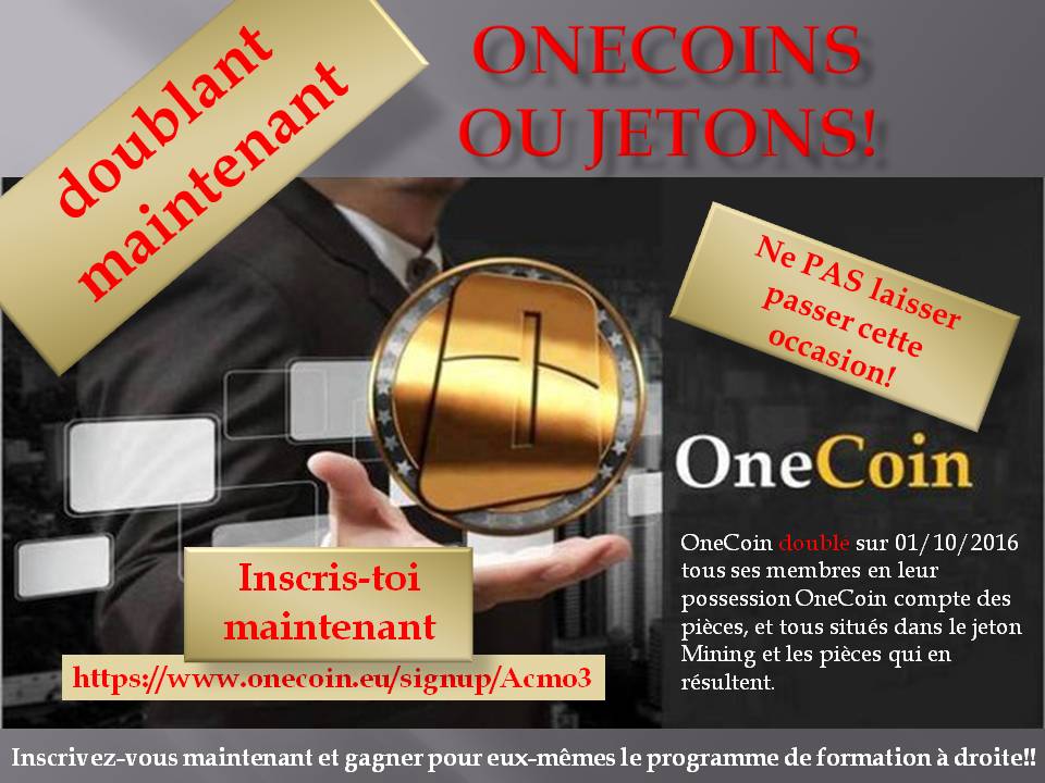 OneCoinAcmo's tweet image. cliquez maintenant ➜ ➜ ➜ onelife.eu/signup/Acmo3
Inscription gratuite✓✓✓