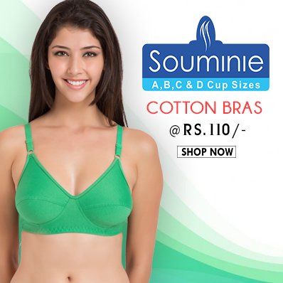 Belle Lingeries on X: Buy #Souminie cotton bras in A.B.C.D cup