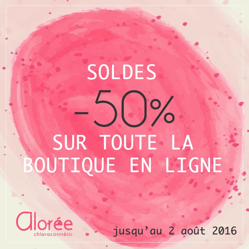 -50% sur tous les produits Alorée, c'est le moment d'en profiter ! #soldes #beaute #cosmetiques #bio
