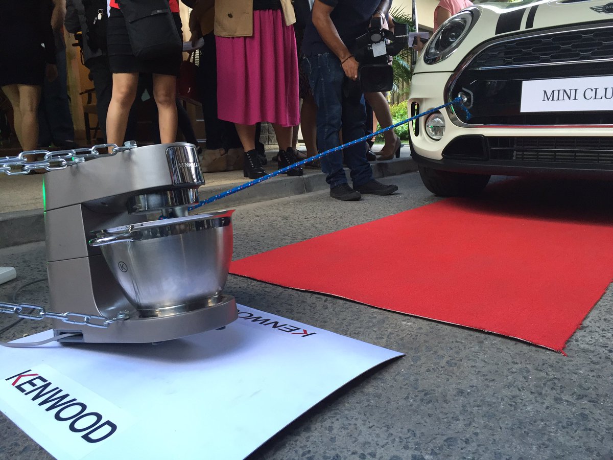 Amazing Kenwood titanium mixer can pull Mini #KenwoodPhLaunch <a href="/ukinphilippines/">British Embassy Manila 🇬🇧🇵🇭</a>