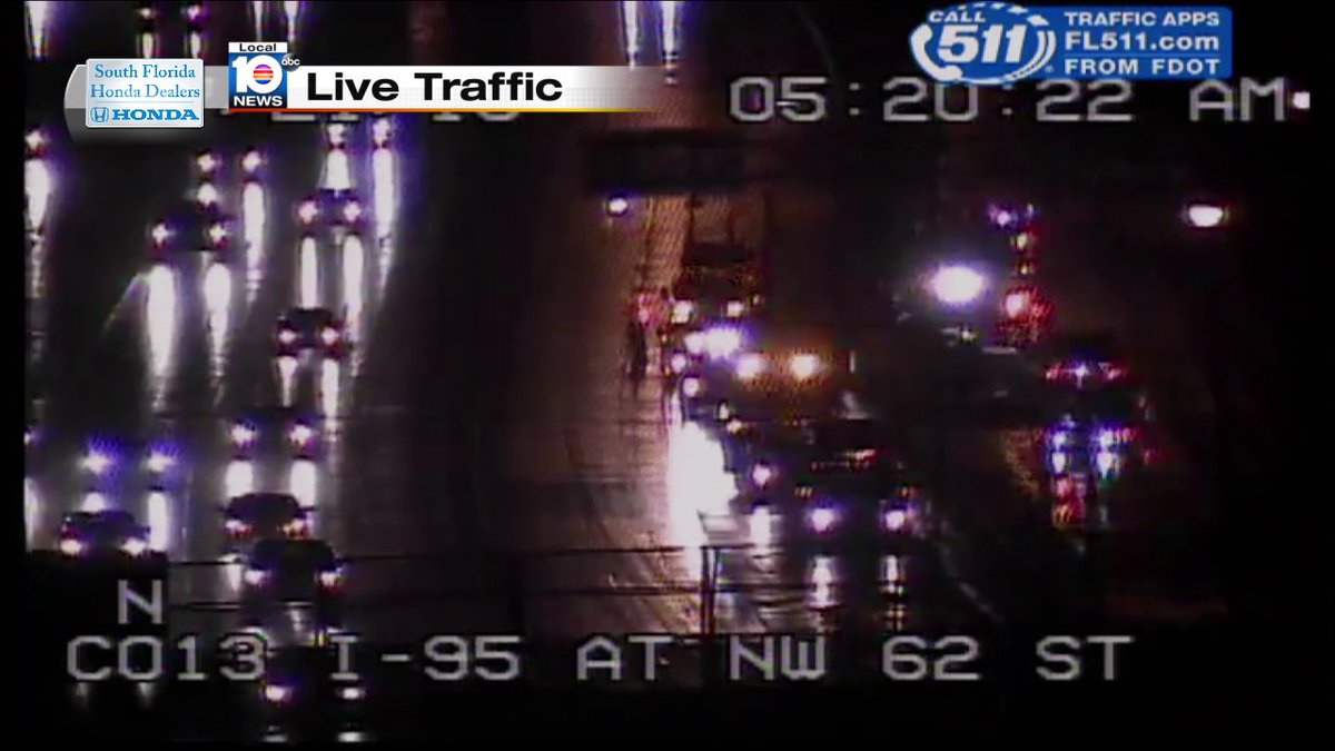 Crash on I-95 NB/SB and NW 62nd St #TRAFFIC #MIAMI https://t.co/m2rtUhdlm0