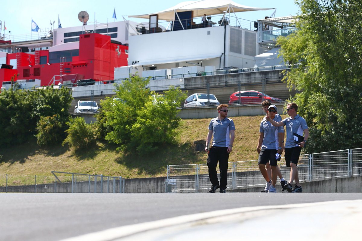 Did you know? Rio won here in '11, driving for Manor Racing GP3. That's Turn 2. And that up there is the F1 Paddock!
