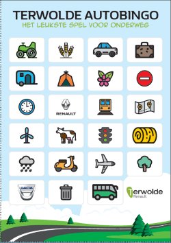 RenaultTerwolde's tweet photo. Op vakantie en een lange autoreis voor de boeg? Download de Terwolde Autobingo-kaarten! https://t.co/kfkjfMtAqt https://t.co/EWulXEiGIH