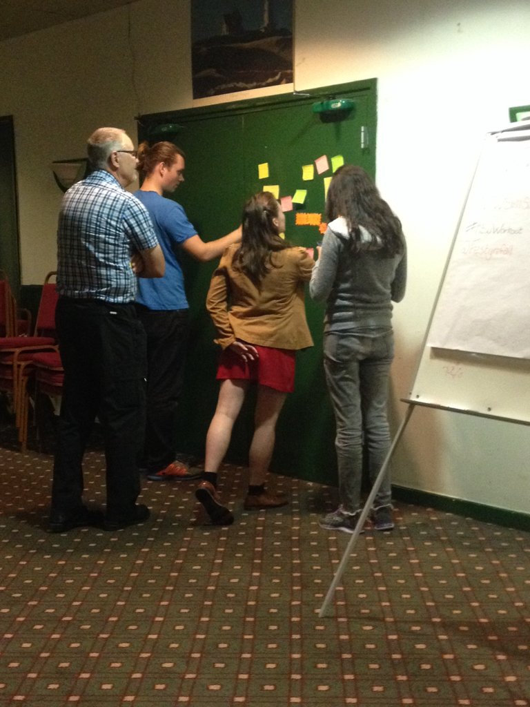NTWSkillSwap's tweet photo. Checking out the 'looking for' board at #NTWWorkout @festyrefail. Lot's of people helping each other out. https://t.co/Rv8SGDbGcZ