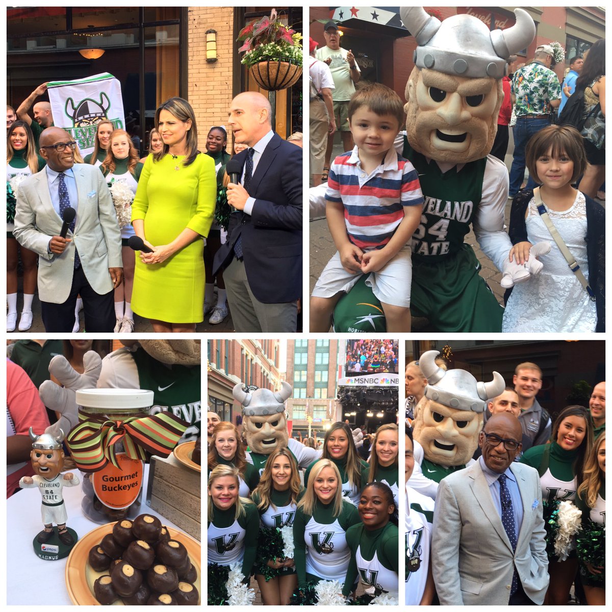 CSU_Athletics's tweet photo. In case you missed it... Cleveland State was on the @TODAYshow this morning! https://t.co/zXFLBFJJ6W
