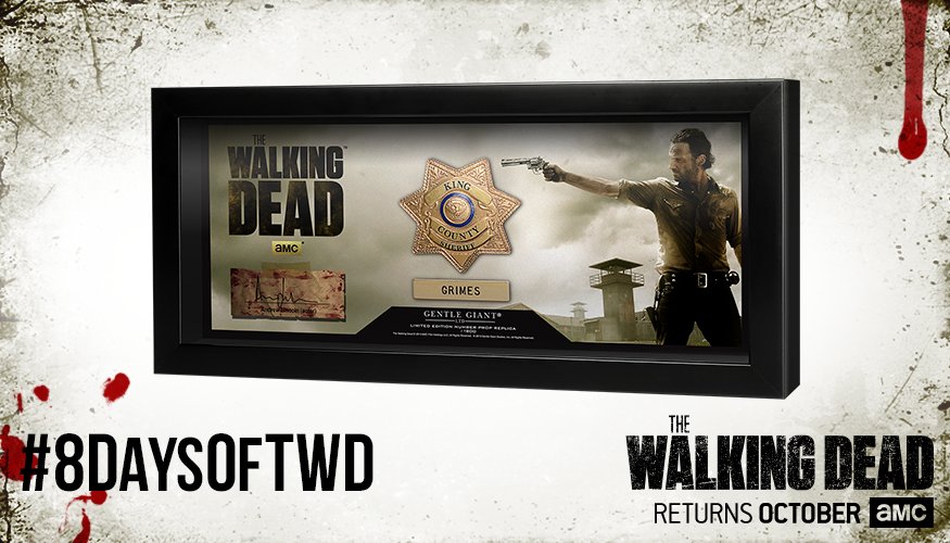 Ready for #TWDSDCC? RETWEET for a chance to win this @gentlegiantltd prize in today's #8DaysofTWD #sweepstakes.