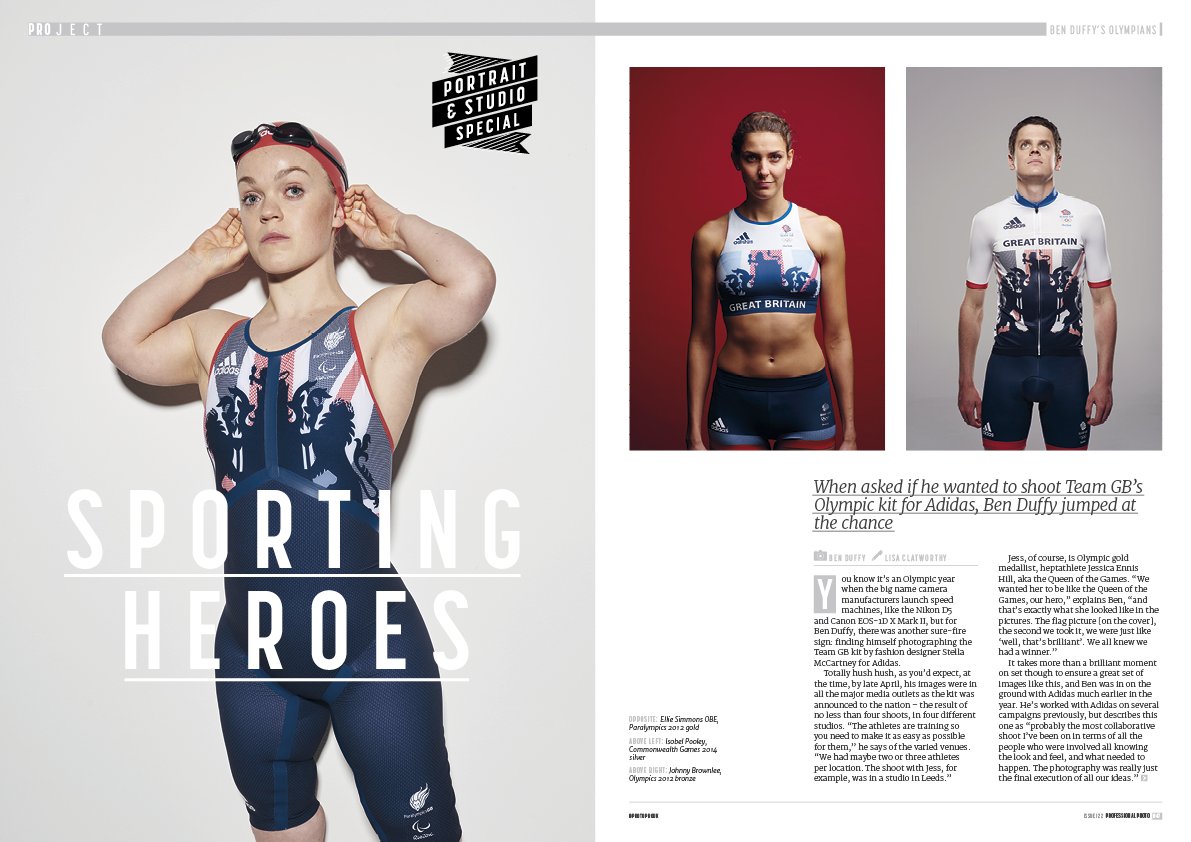 PhotonewsPN's tweet image. Gold standard sporting #portraits from @benduffyphoto in #issue122 #rio #olympics #adidas