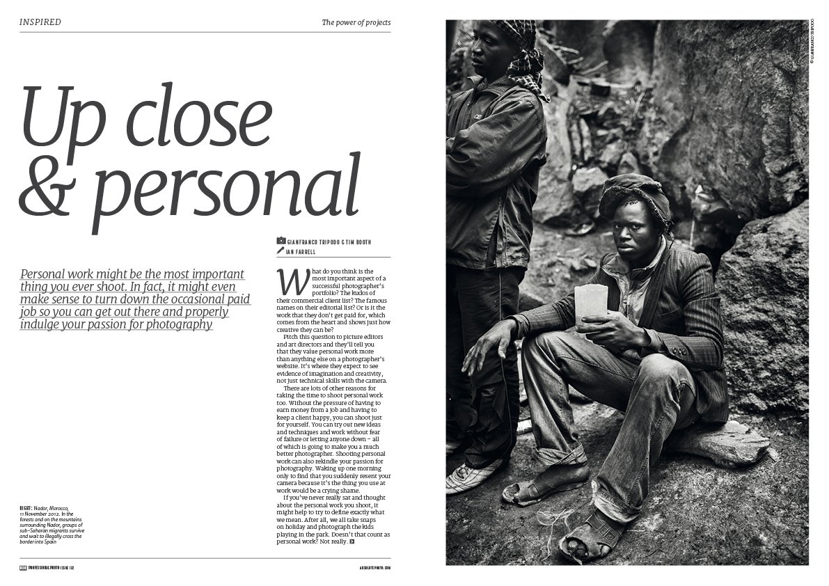 PhotonewsPN's tweet image. Get personal. Find out why you should shoot personal work with @eyefarrell @timboothphoto &amp;amp; @gtripodo in #issue122