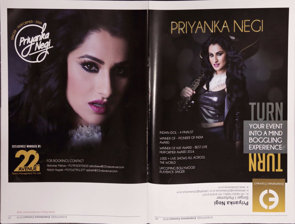iampriyankanegi's tweet photo. Featured in the https://t.co/mq0cQgizP5 #EntertainersConnect,Coffee table book for the #Event Industry! #EventFAQ's https://t.co/sdpv5WJvFS