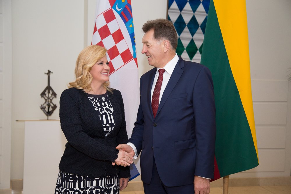 AButkevicius's tweet photo. Embassy of #Croatia opens up in #Lithuania today. Pleasure to meet Her Excellency President @KolindaGK in #Vilnius. https://t.co/Yk6nXmjV73