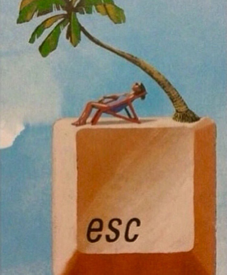 EscapeTheBS's tweet photo. Make it a #escape day! #presspause #chill #ThursdayThoughts #avoidexcel #becool #escapethecorpbs #coffebreak #vaca https://t.co/pwC5FBIg6d