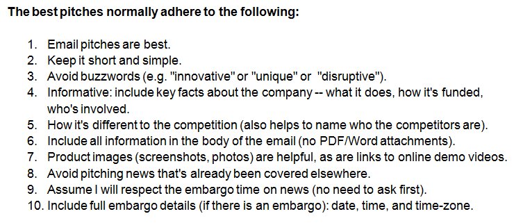 psawers's tweet photo. Some useful pointers before pitching. https://t.co/lEJWXBpjAE