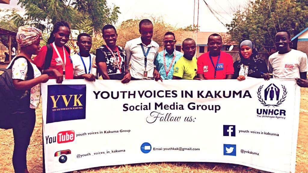 Faces behind #YVK. Thank u 4 support so far and keep following us. #WithRefugees #KakumaYouth #YouthInitiatives