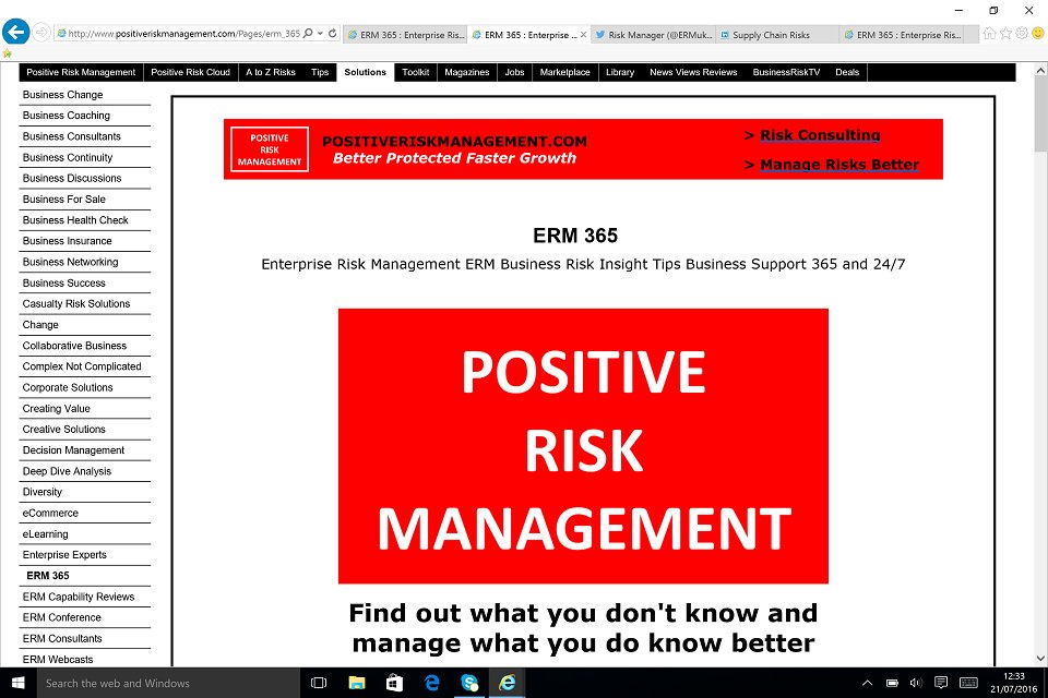 ERMuk's tweet image. Find out what you don&apos;t know and manage what you do know better positiveriskmanagement.com/Pages/erm_365.… #erm365 #RiskKnowledge