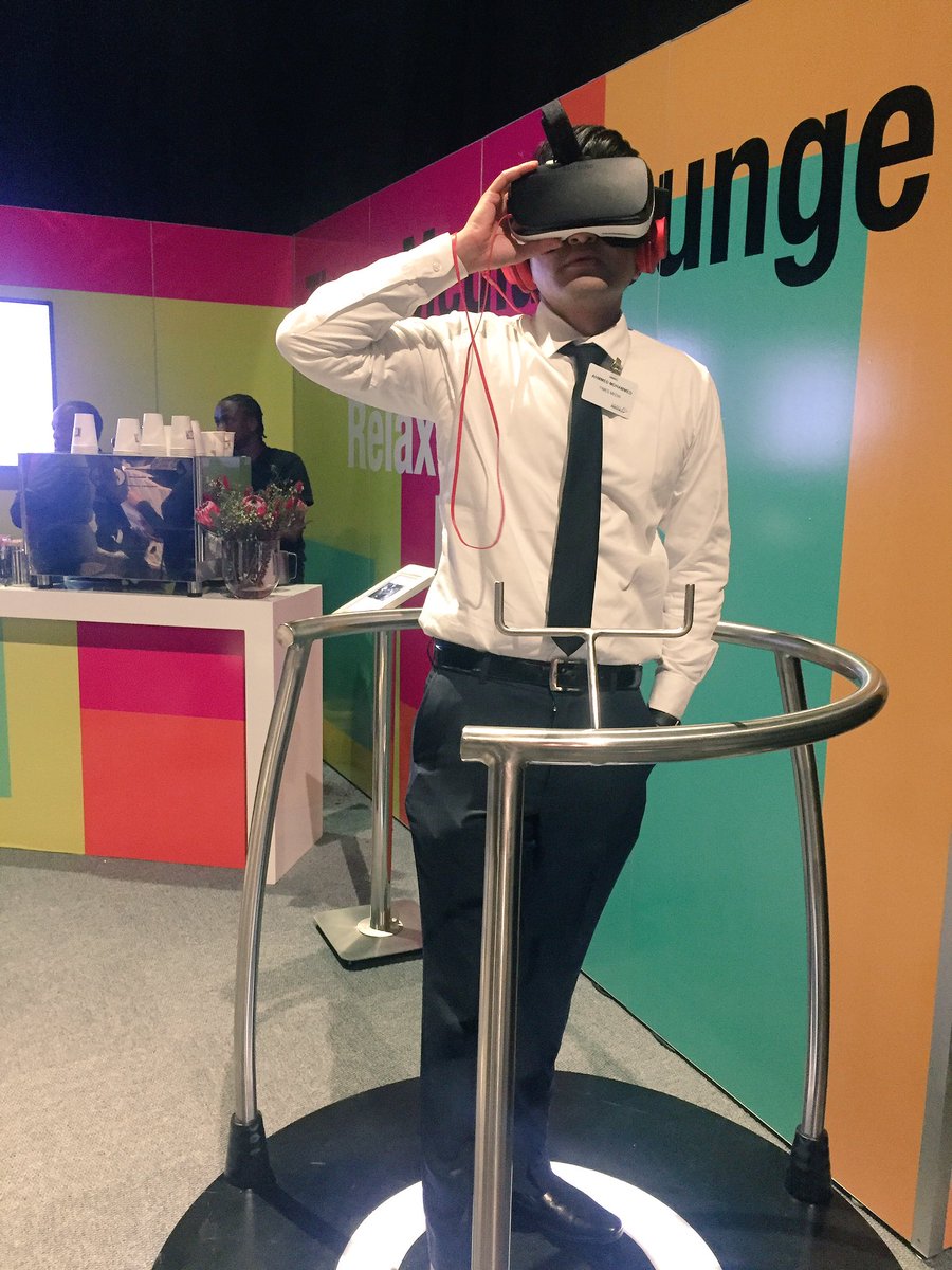 LeighAyres98's tweet photo. @Future_ofMedia Experience Virtual Reality at the Times Media Lounge #FOM2016 #DEEPVR @a_mahomed https://t.co/FIKQ0Q78jF