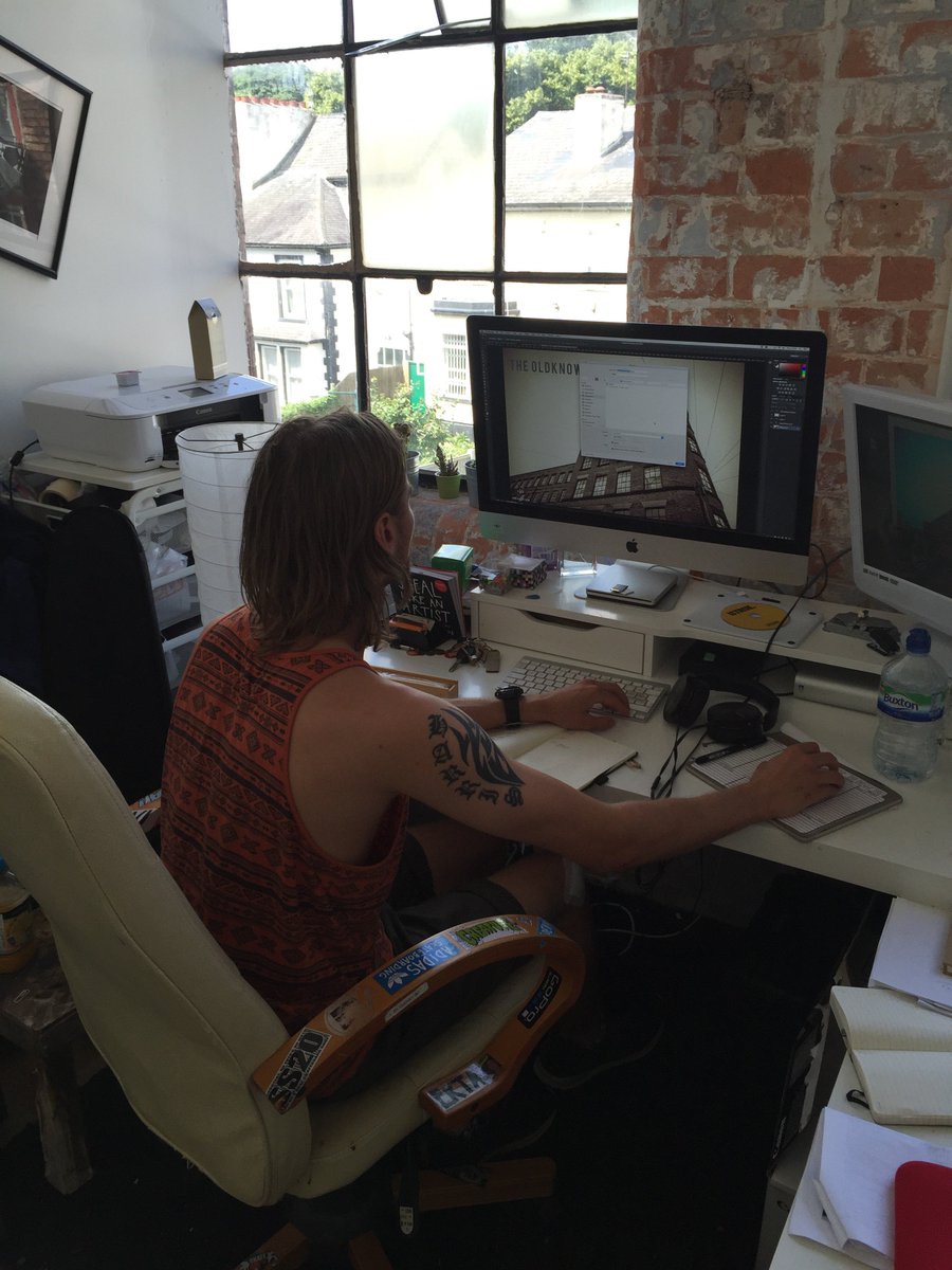 <a href="/KHFilmss/">Karl Harris</a> works on the #art #photos he shot for our entrance. Fab work Karl. Thank you !!