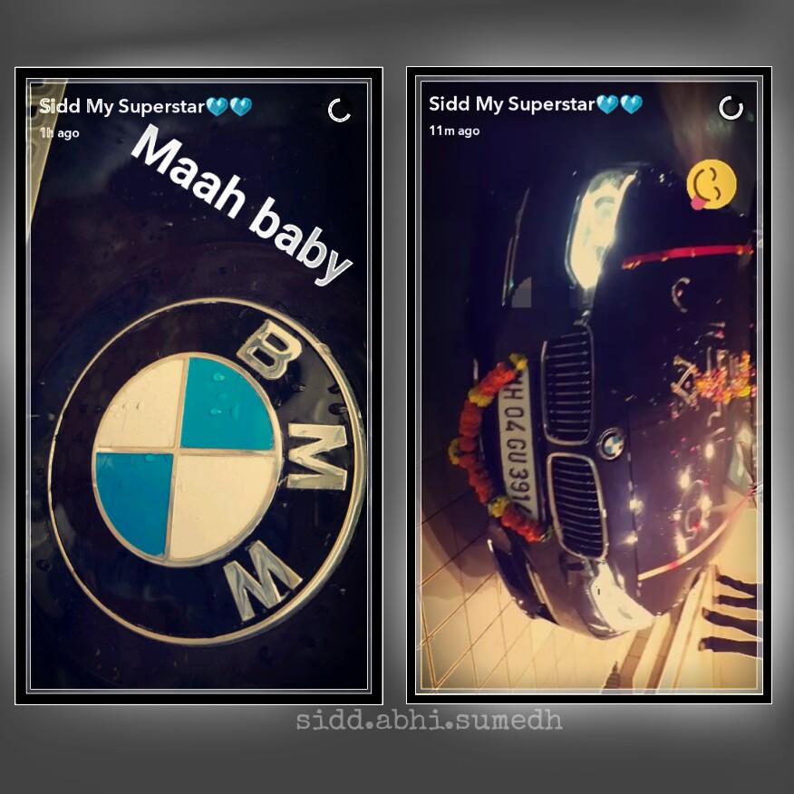 yashasvi_love's tweet photo. @siddnigam_off wow my baby buy new car🎊🎊 congratulation👏👏 #BMW ♥♥ https://t.co/y76iQPrhnO
