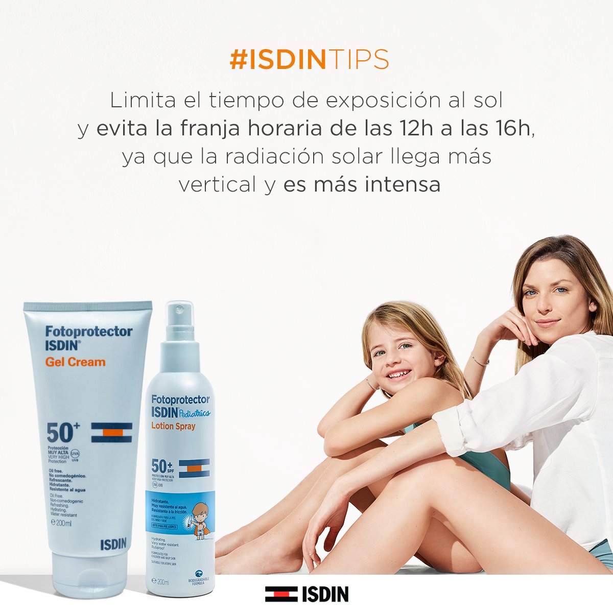 #IsdinTips Disfruta del verano en la playa, ¡siempre con tu #piel protegida y limitando su exposición al sol! ☀️