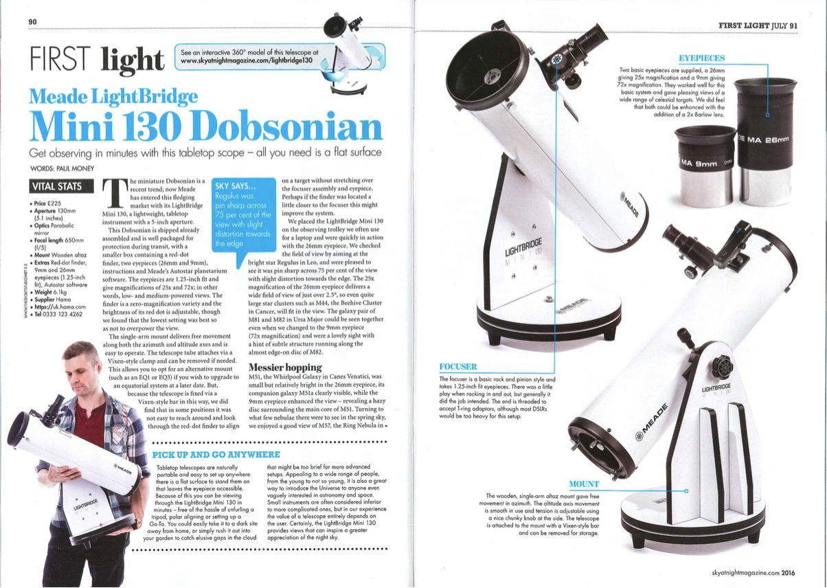 Meade hotsell lightbridge 130