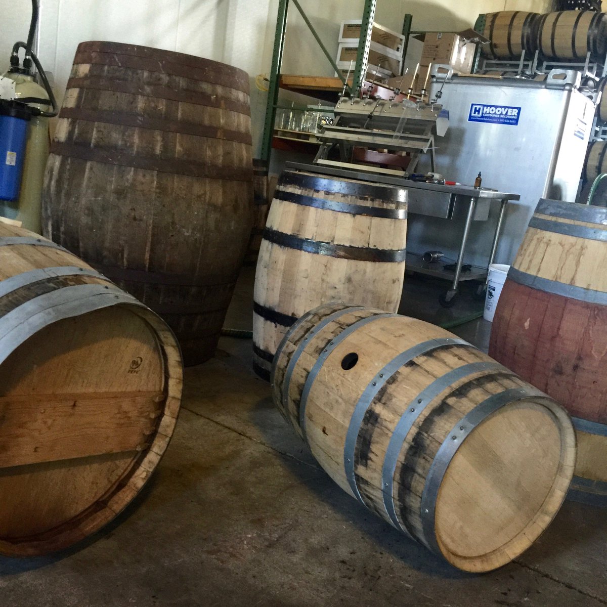 big, bigger, and BIGGEST...barrels of all types and sizes.  Great things to come...#AgedSpirits.  #CraftSpirits