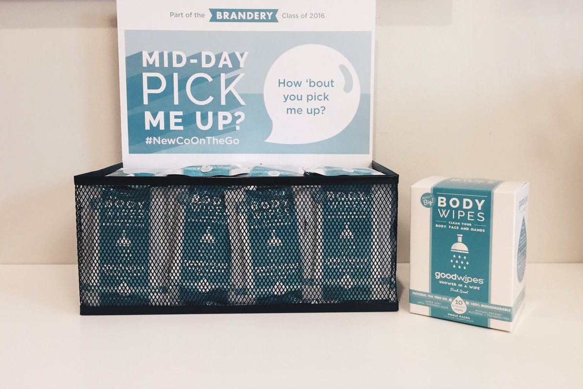 goodwipes's tweet photo. We're up to 92°, y'all..🙈🔥 Time for a mid day refresher! #freewipes #NewCoCincy @brandery @8451group #NewCoOnTheGo https://t.co/5awpD3g1mC