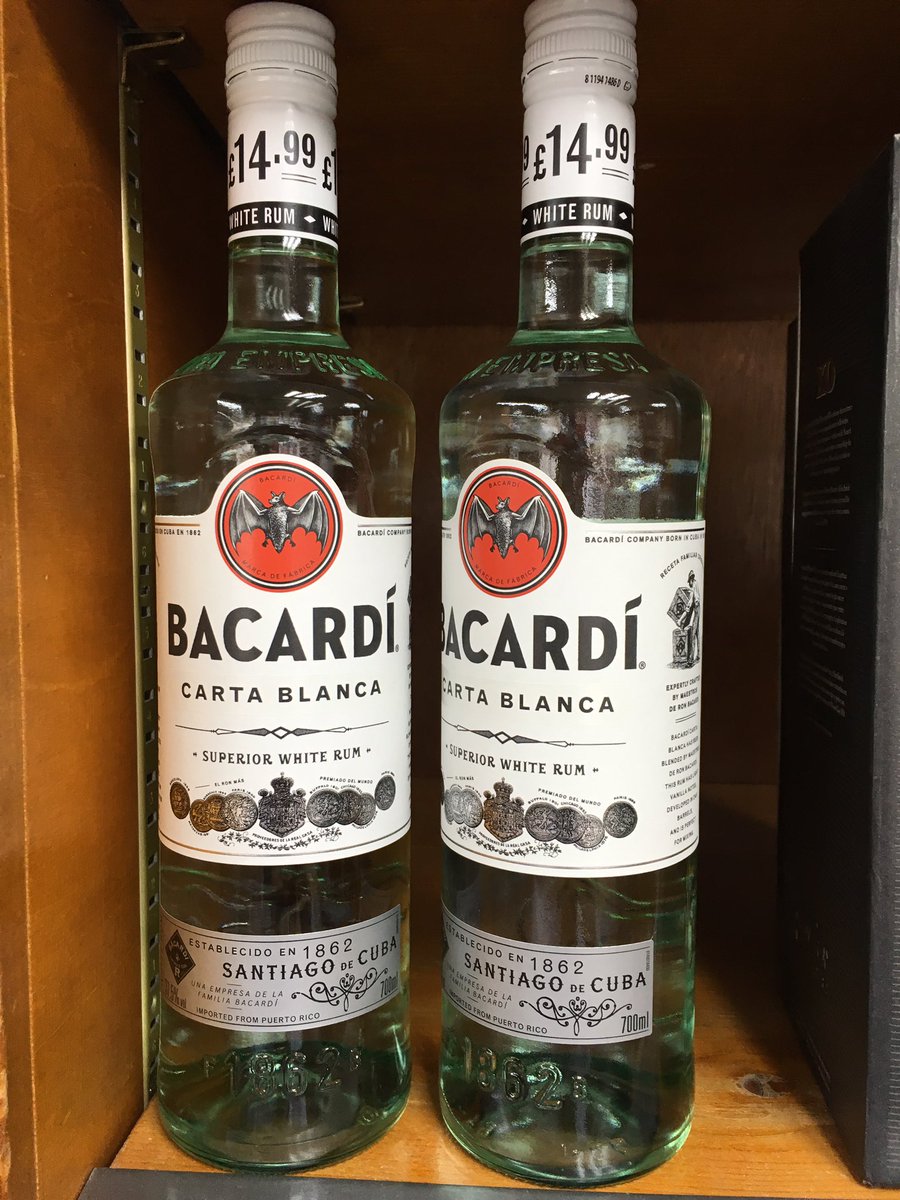 the_bottle_shop's tweet photo. Only Bacardi £14.99 https://t.co/ykSy19yqen