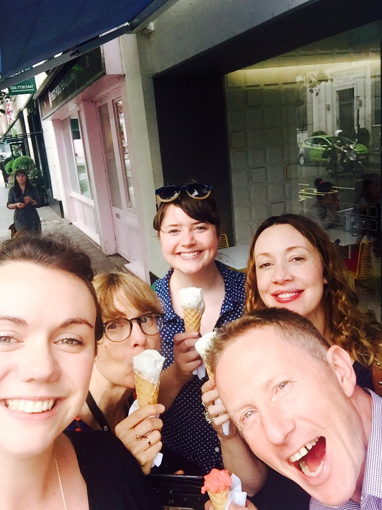 Last day of the dream team being  5(+ bump!) #icecreamforthebaby <a href="/theamandah/">Amanda Howard</a> <a href="/LenniCoffey/">Helen Coffey</a> <a href="/catweakley/">Cat Weakley</a> <a href="/henry_druce/">Henry Druce</a>
