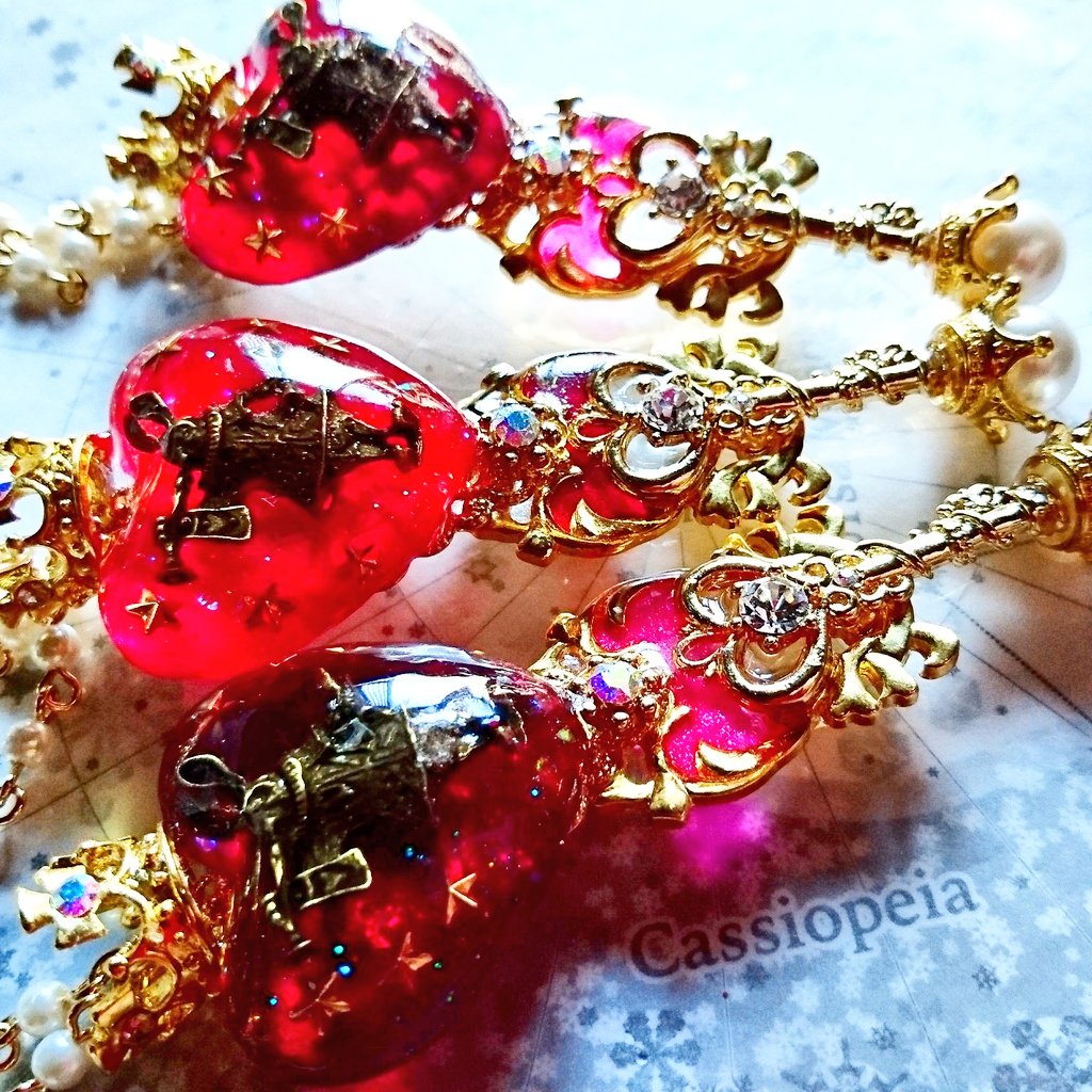 ✨♥新作♥✨ 💘💘Queen of Heartロッドネックレス💘💘 ハートの女王の