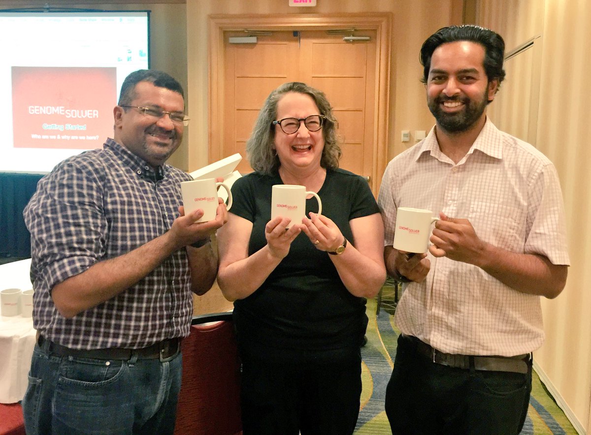 genome_solver's tweet photo. Well caffeinated &amp; ready to talk about our work in the "Genome Solver" pre-conference workshop #genomesolver #asmcue https://t.co/OZrdSXWY3x