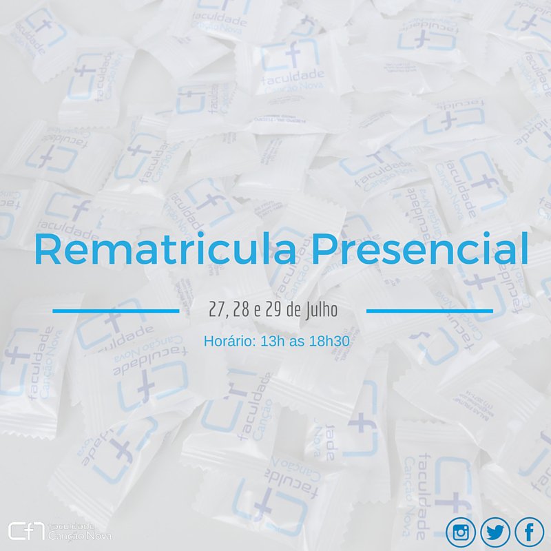 faculdadecn's tweet photo. Para os alunos que perderam a data da rematricula online, teremos rematricula presencial também. #Faculdadecn https://t.co/Re0ZXVcPxz