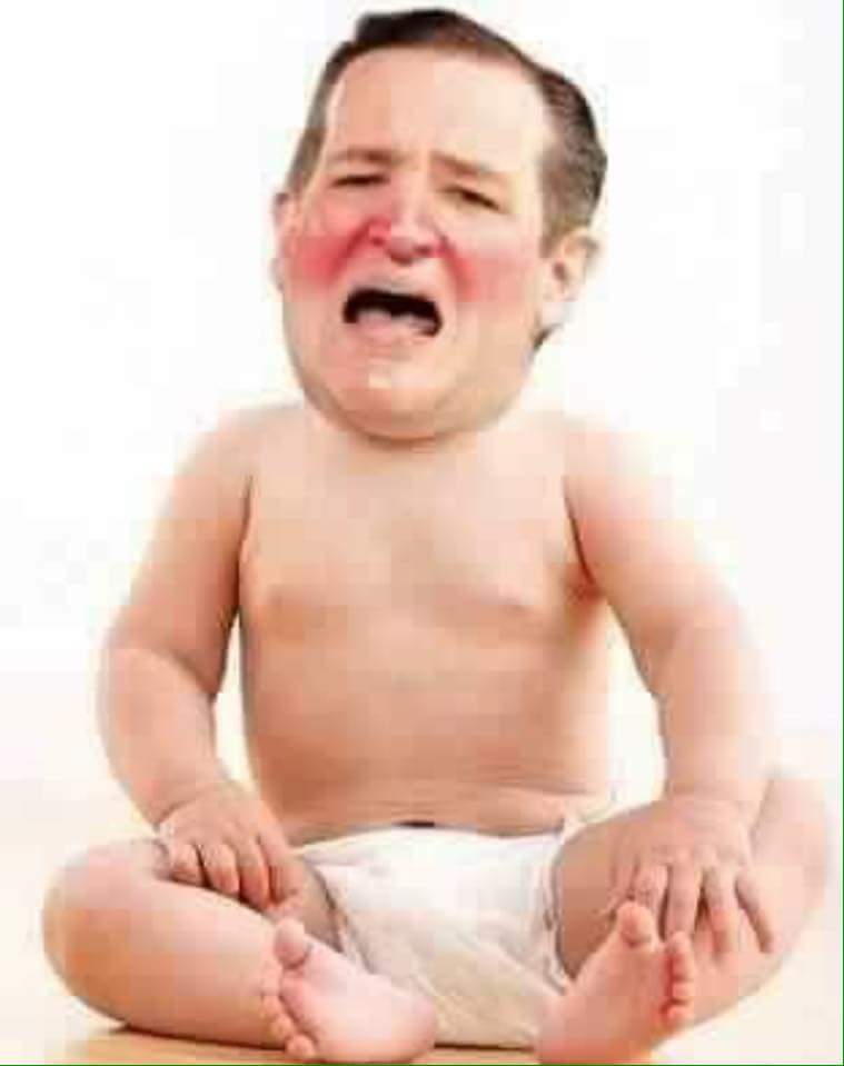 in_hurst's tweet photo. Ted Cruz lecturing how to win is like Hillary teaching an ethics class. Lieing Ted is Crying Ted. #TrumpPence16 https://t.co/7yxULQtHJJ