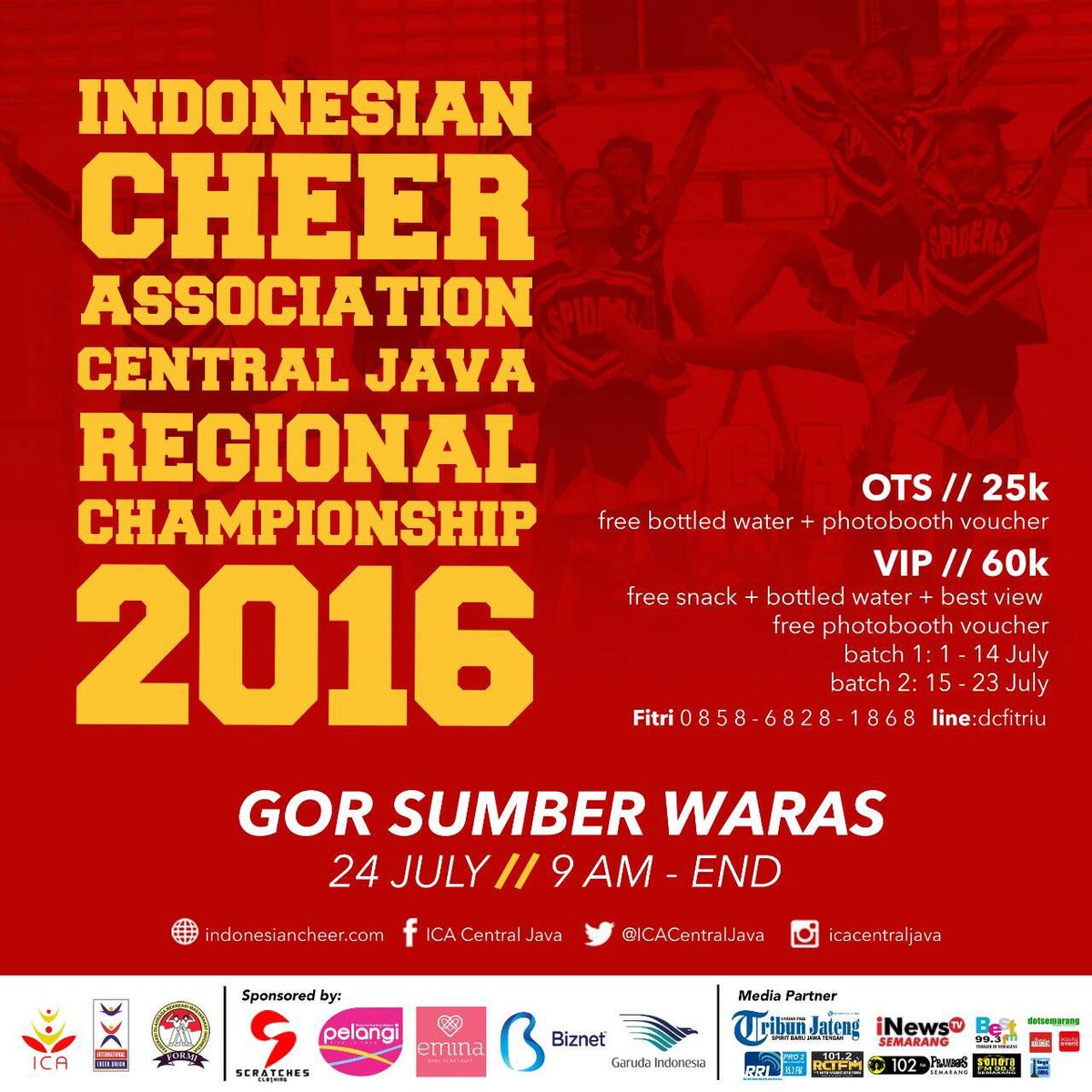 ICA CENTRAL JAVA present ICA Regional Championship 2016 "HEAD UP CHEER UP"(24/7) <a href="/ICACentralJava/">ICA Central Java</a>