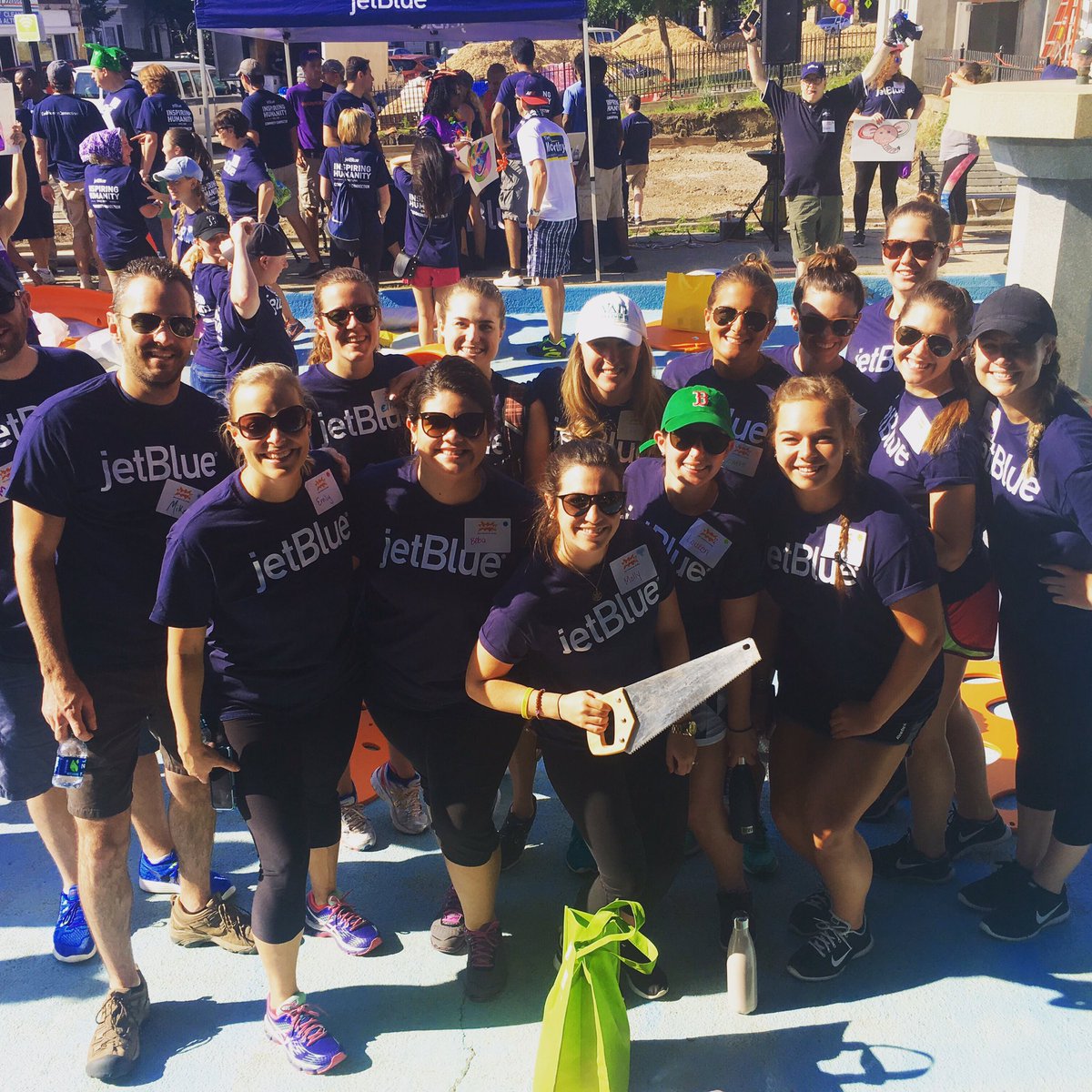 @jetblue, @kaboom,  @foundationbcyf + #MullenLoweBOS join forces to build a playground in Hyde Park! #playmatters