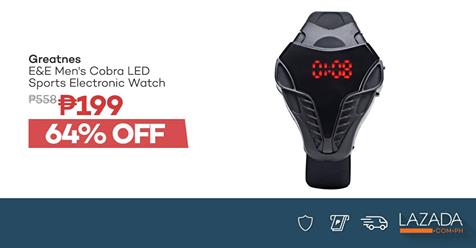 LazPHBestSeller's tweet photo. Avail this Cobra #LED #Digital #Watch for ONLY #P199!
#Shop now >> https://t.co/sq0Nrxh0tM https://t.co/veocUydWzN