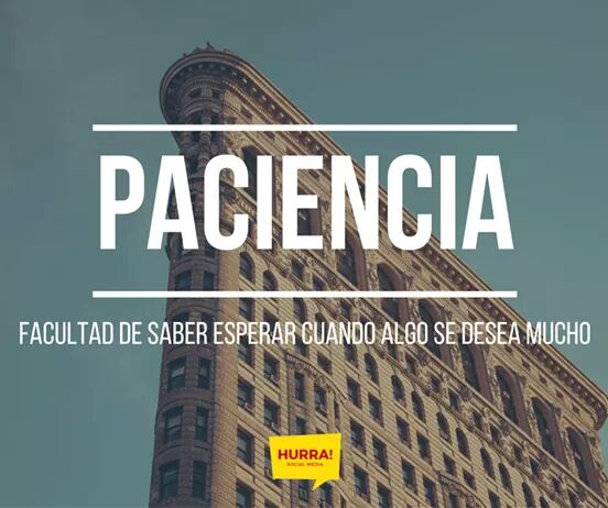 HurraSocial's tweet photo. #Paciencia es uno de los valores que nos define porque sabemos que lo valioso lleva tiempo. #Hurra #Valores #Work https://t.co/gRjspbriV7