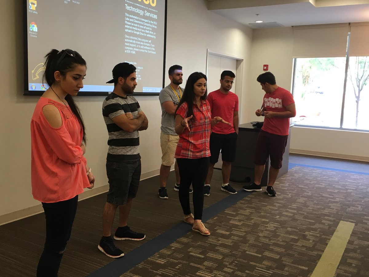 IYLEP discussing their Iraq social media presentations &amp; concepts! #vcusocialmedia