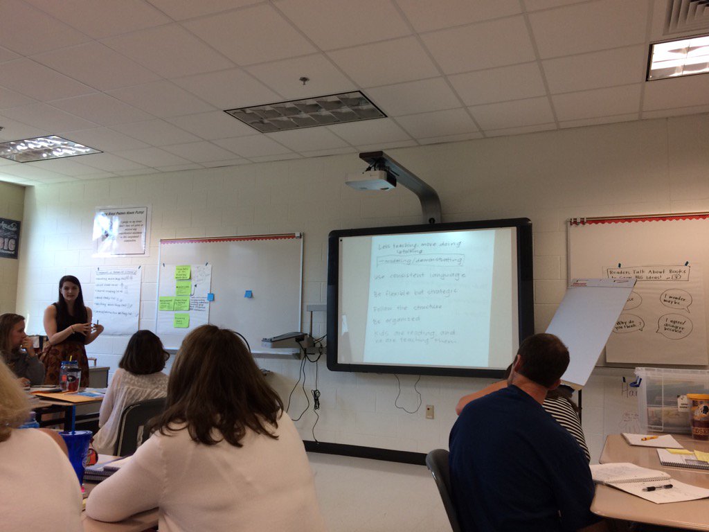 LaurenMihalik's tweet photo. Modeling-"Let me show you" vs demonstration- "Let me show you how I think..." #lcpsri2016 @RRD_LCPS #tcwrp https://t.co/kNGhdcT9D7