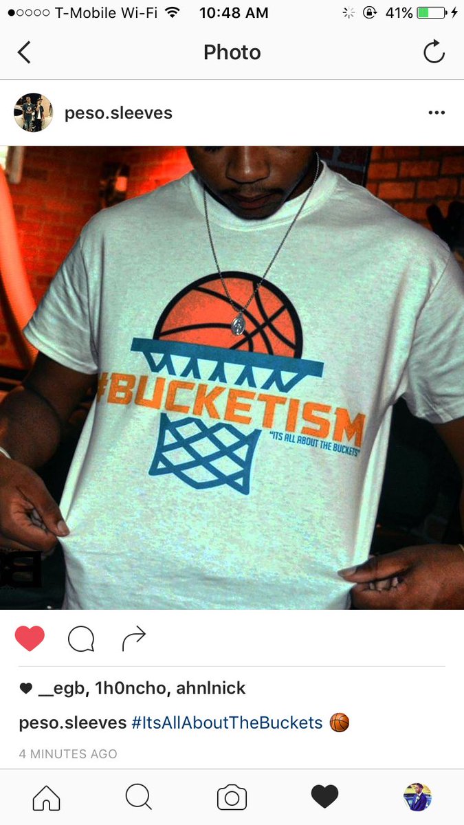 NBGraphicsJ's tweet photo. @E10Peso rocking with the movement💪🏽 #bucketism #itsaboutthebuckets https://t.co/HB1OAckbdI