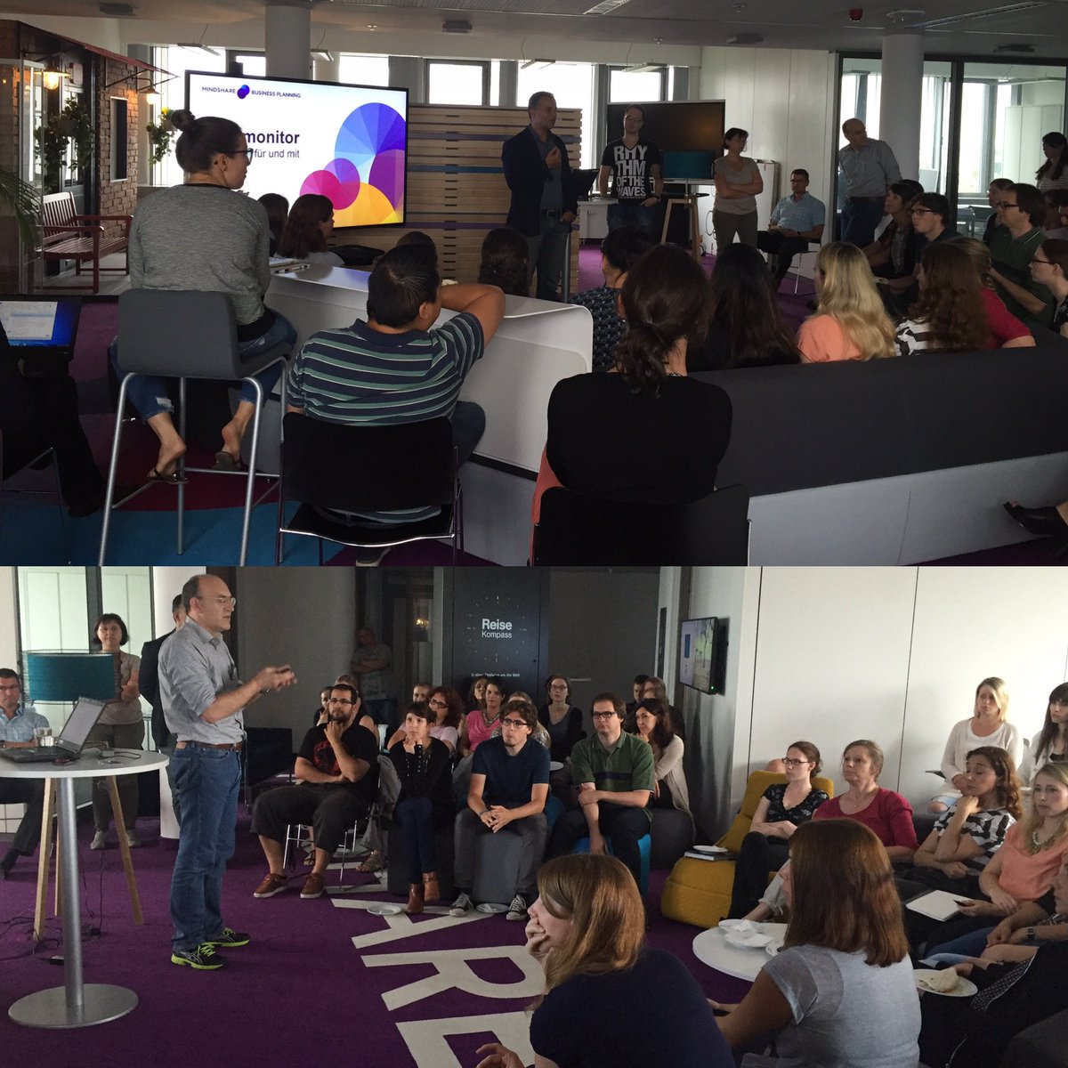 MindshareDE's tweet photo. Mindsnacking bei #MindshareDE zum ersten Mal im #AdaptiveLab, der neuen Ideen/ Innovationsschmiede #TeamMindshare https://t.co/dX2tFsBmEl